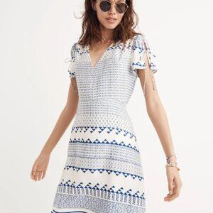 Madewell Poppy Dress In Ionian Tile NWOT